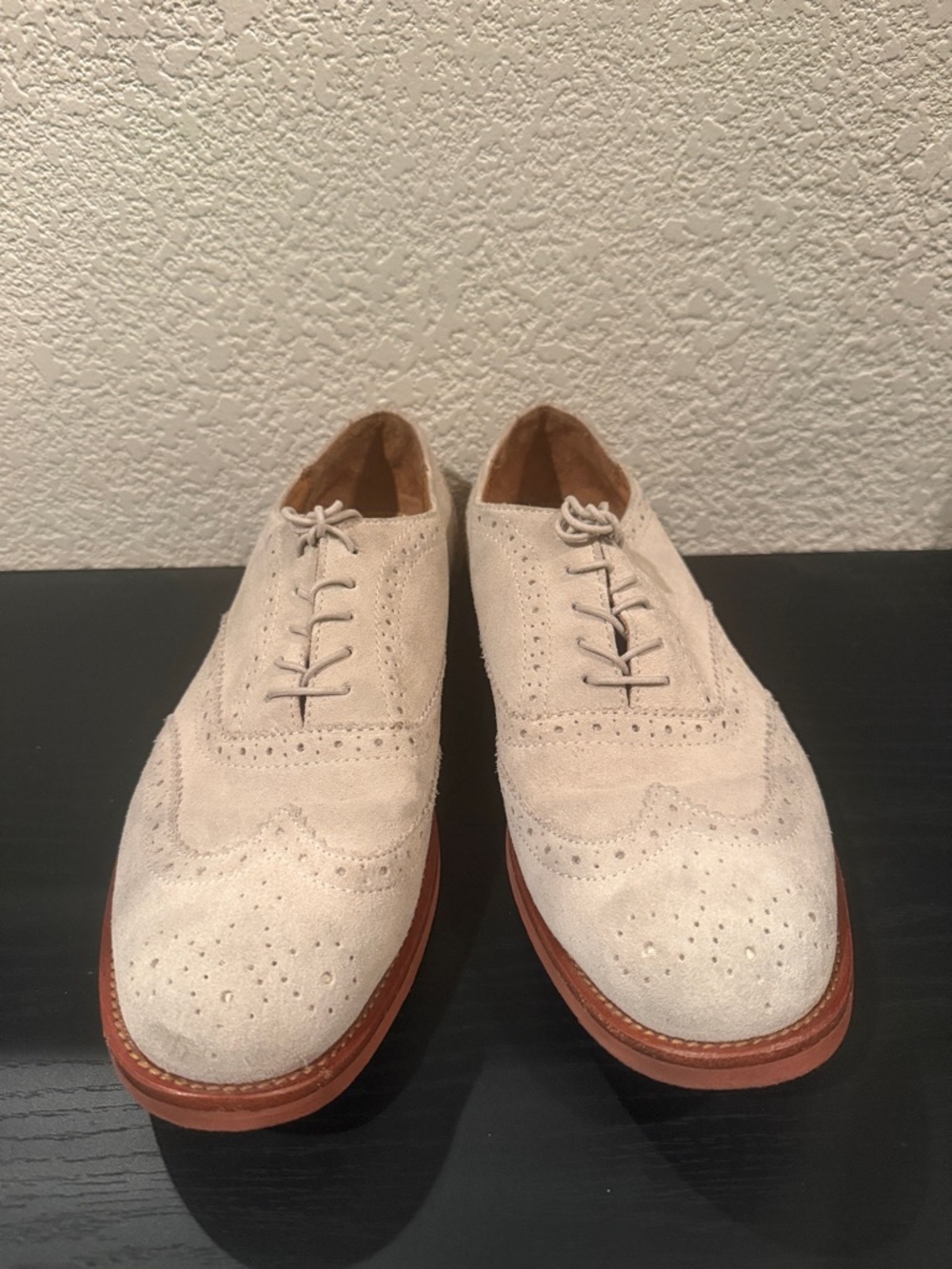Polo Ralph Lauren Bone Suede Johnsley Oxfords
